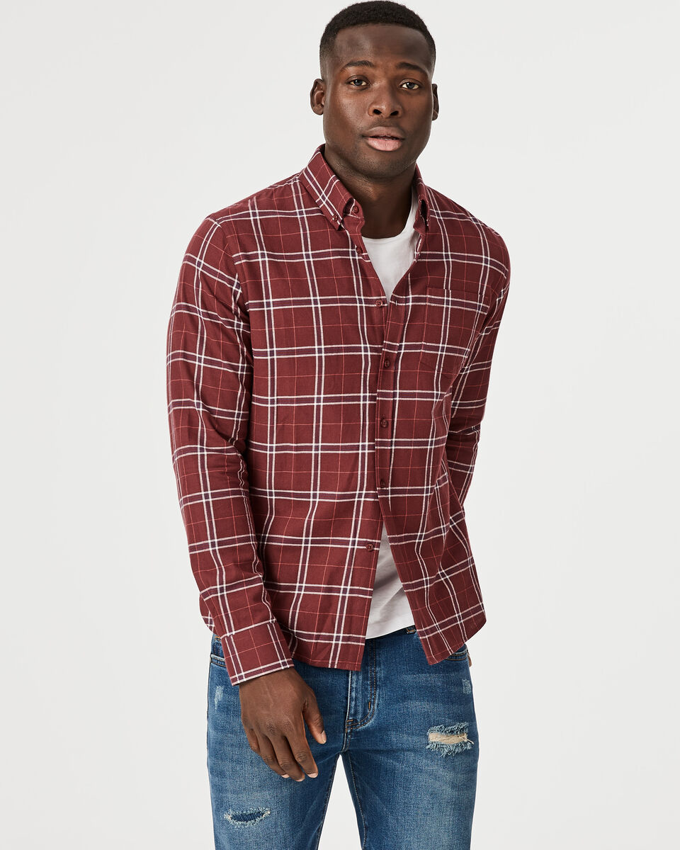 Zhongi Shirt, Burgundy, hi-res